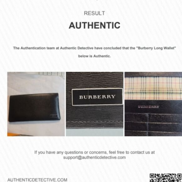 BURBERRY Black Leather Wallet In EUC with COA - Picture 5 of 13